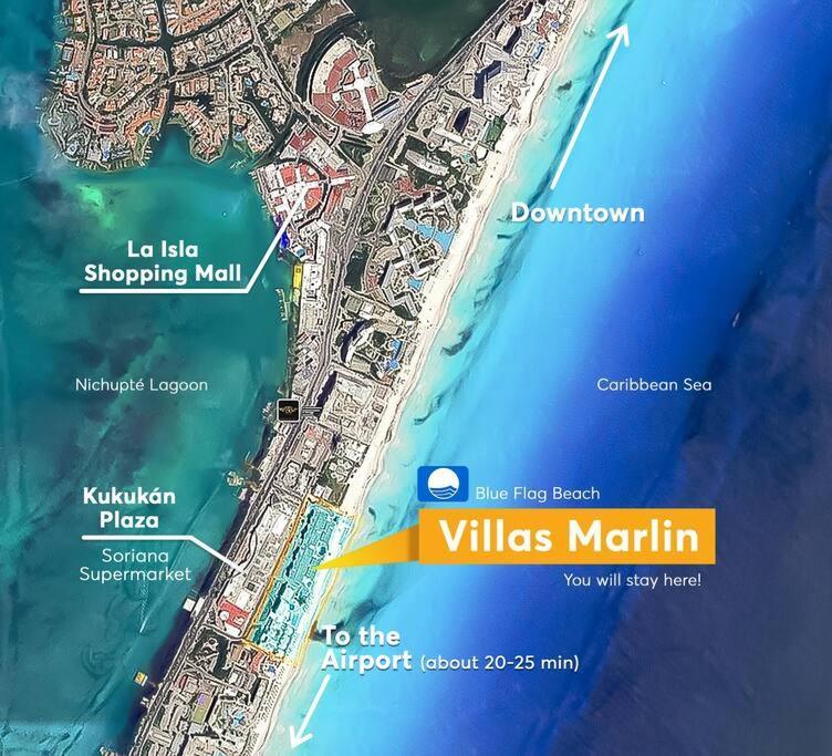 Villa Aurora Beautiful Beachfront Apartment Cancún Zewnętrze zdjęcie
